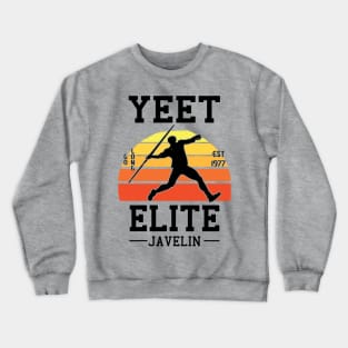 Yeet Elite Javelin Retro Track N Field Athlete Crewneck Sweatshirt